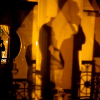 Selfportrait in hotel room
